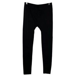 Classic Black Leggings Dex Stretch Elastic Waist Size M Pants